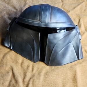 Silver and Black Mandorian Mask